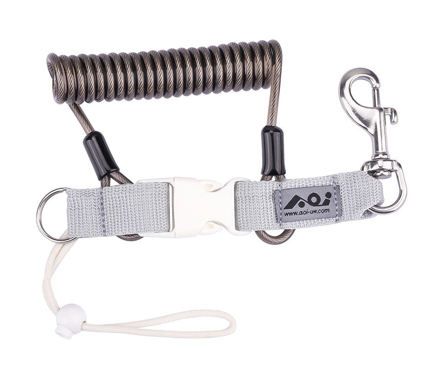 AOI LYD-02 Coiled Lanyard with Bolt Snap