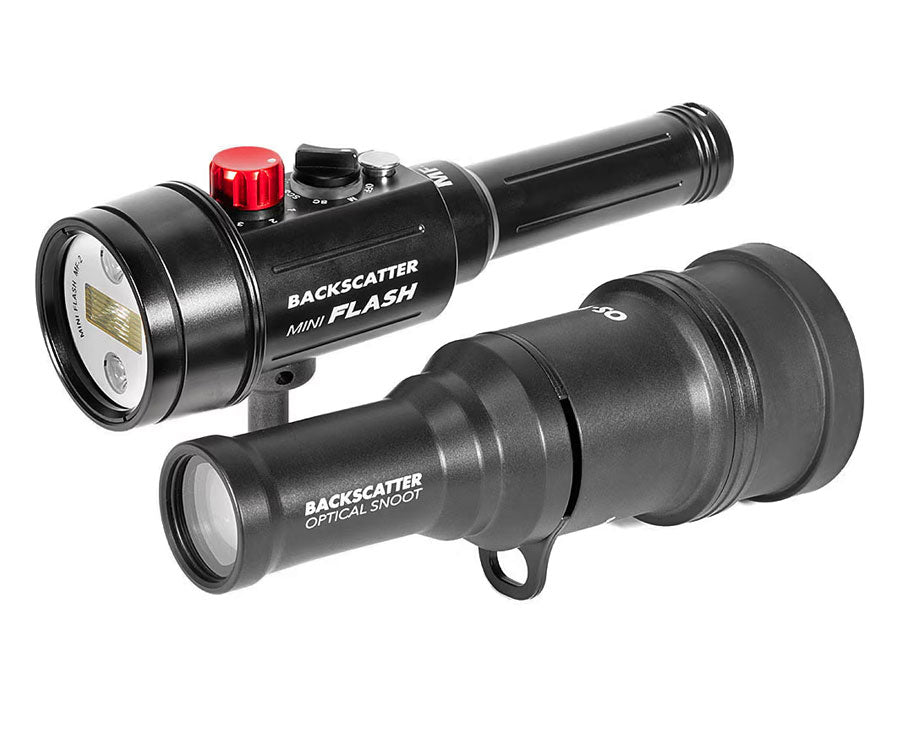 Backscatter Mini Flash 3 Strobe and Snoot Combo