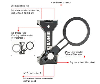Divevolk Expansion Clamp for Seatouch 6 Pro Divevolk