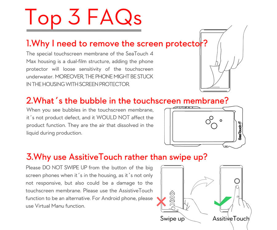 Divevolk SeaTouch 4 MAX PLUS housing for iPhones