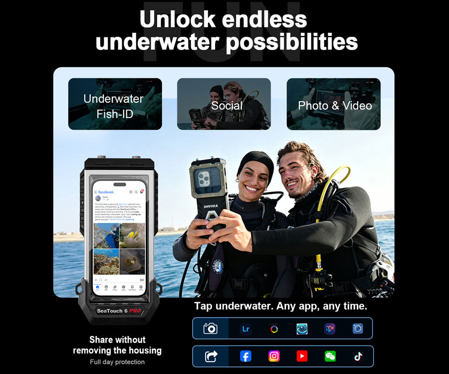 Divevolk Seatouch 6 Pro Smartphone Housing Divevolk