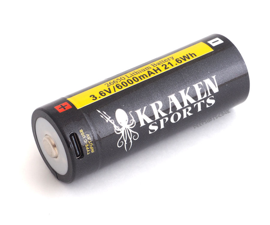 Kraken 26650 Li-ion Battery with USB-C
