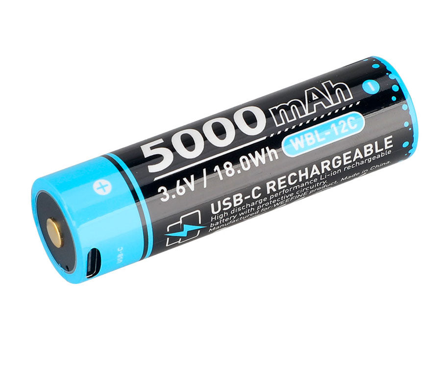 Weefine 21700 Li-ion Battery With USB-C