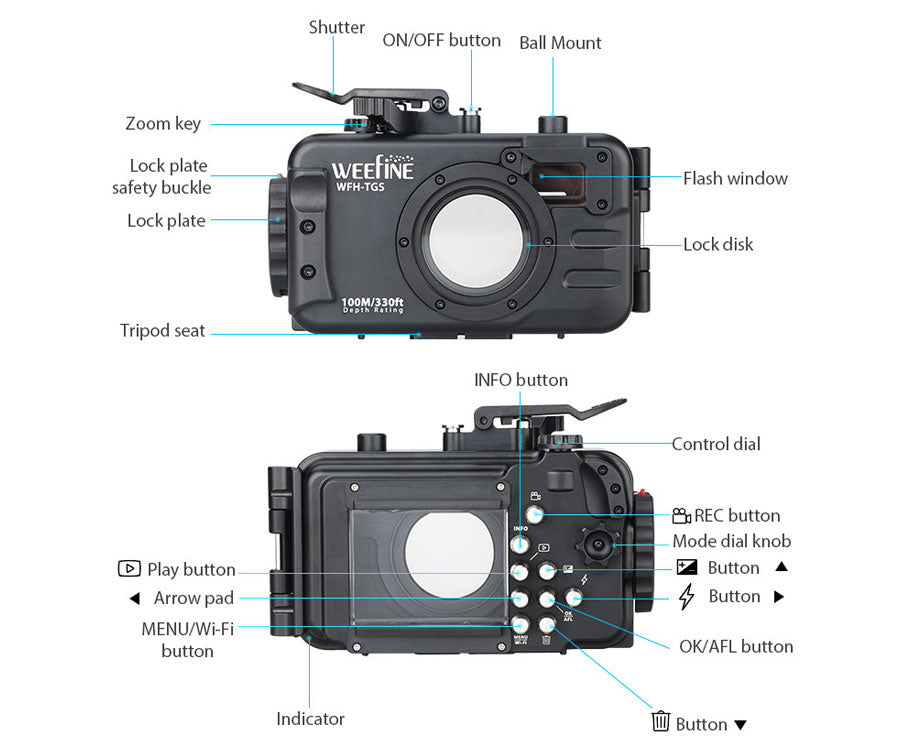 Weefine WFH-TGS Housing for TG-6 and TG-7