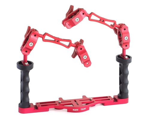 Scubalamp Double Handle Arm System - Red